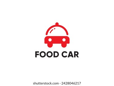 food car logo design. fast food delivery symbol icon template	