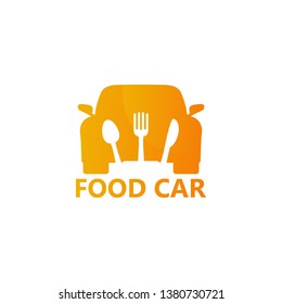 Food Car Logo Template Design Vector, Emblem, Design Concept, Creative Symbol, Icon