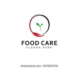 Food care logo designs concept vector