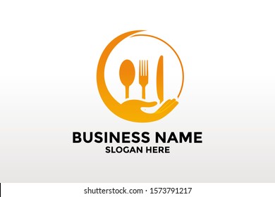 food care logo icon, food logo template , food logo isolated