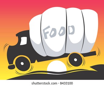 food carrying truck