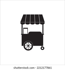 food cart icon logo vector design