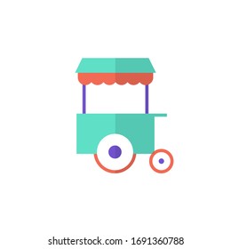 food cart icon vector illustration flat style design