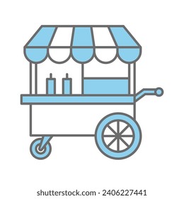 Food Cart Icon Vector Sign And Symbol