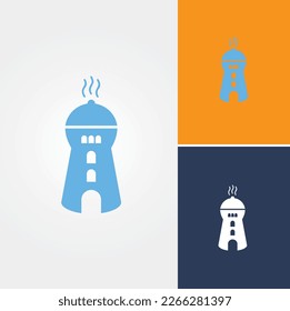 Food Castle Logo Design Vector