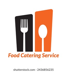 Vector de diseño de logotipo de catering de alimentos.