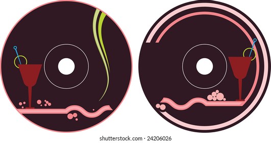 food CD - DVD Label Design