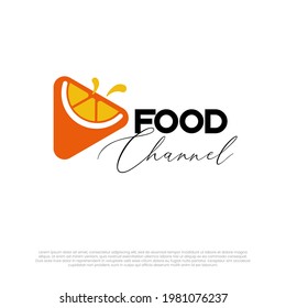 Food Channel Logo Vector Illustration