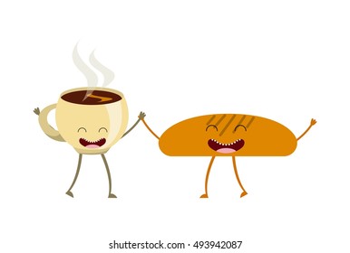 food character menu icons vector illustration design