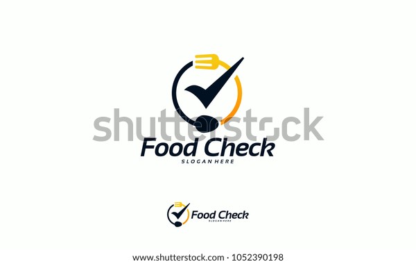 Food Check Logo Designs Concept Vector Stock Vector (Royalty Free ...