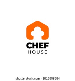 food chef house restaurant symbol logo template design