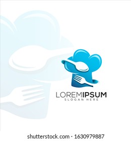 food chef vector logo design illustration
