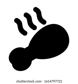 food chicken icon isolated sign symbol vector illustration - high quality black style vector icons
