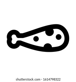 food chicken icon isolated sign symbol vector illustration - high quality black style vector icons
