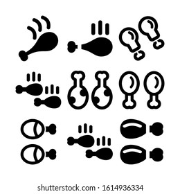 food chicken icon isolated sign symbol vector illustration - Collection of high quality black style vector icons
