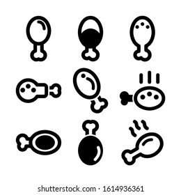 food chicken icon isolated sign symbol vector illustration - Collection of high quality black style vector icons
