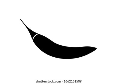 Food chili pepper icon. Simple illustration of food chili pepper vector icon for web design isolated on white background