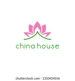 Food china plants logo design