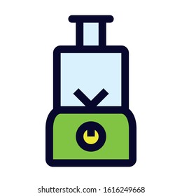 Food Chopper. Simple Vector Color Icon.