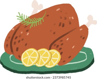 Food for christmas festival. Cute dessert and food for winter celebrating on X'mas day.