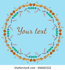 food circular border