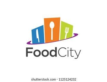Food City Logo Vector Logo Template Stock Vector (Royalty Free ...
