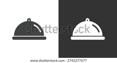 Food Cloche icon. Solid glyph series icon