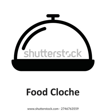 Food Cloche Vector Icon which can easily modify or edit

