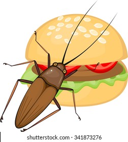 food and cockroach