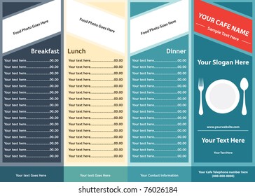 Food or coffee menu - Vector