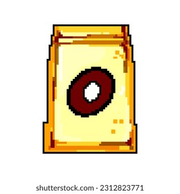 food coffee packaging game pixel art retro vector. bit food coffee packaging. old vintage illustration
