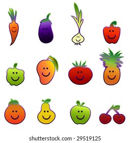  food collection vector