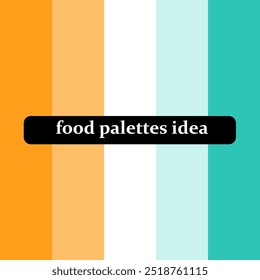 Food Color Palette - Popular Colors. Color Chart. Patterns and Names