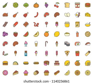 Food colored icon