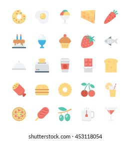 Food Colored Vector Icons 1