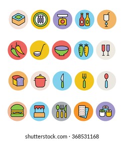 Food Colored Vector Icons 11