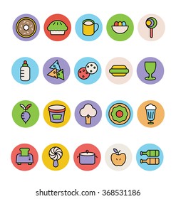 Food Colored Vector Icons 14