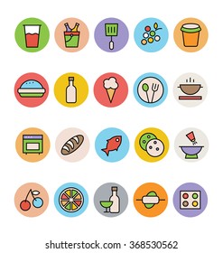 Food Colored Vector Icons 2