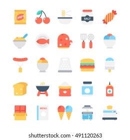 Food Colored Vector Icons 2