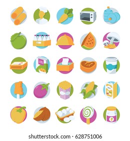 Food Colored Vector Icons 2