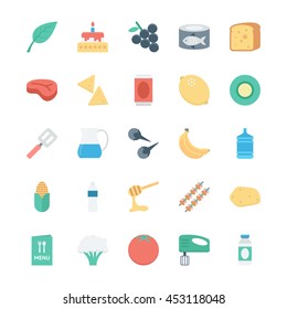 Food Colored Vector Icons 4