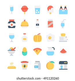 Food Colored Vector Icons 4