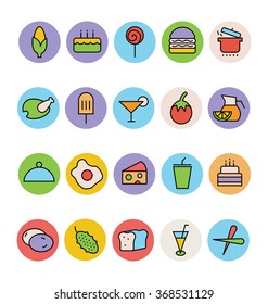 Food Colored Vector Icons 5
