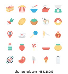 Food Colored Vector Icons 6