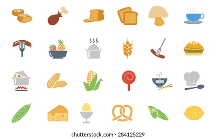 Food Colored Vector Icons 7