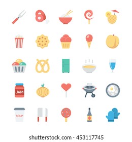 Food Colored Vector Icons 7