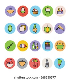 Food Colored Vector Icons 8