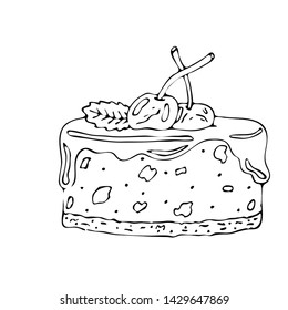 cake outline coloring pages