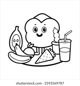 food coloring page this is a editable file