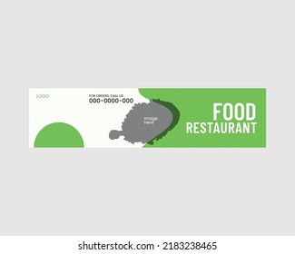 food company cover template design